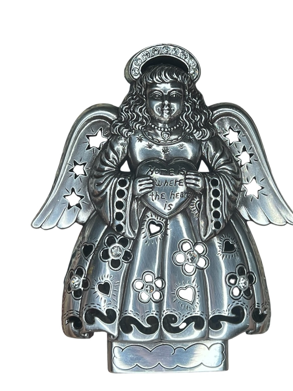 Brighton Silver Plated Angel with Heart Nightlight COVER